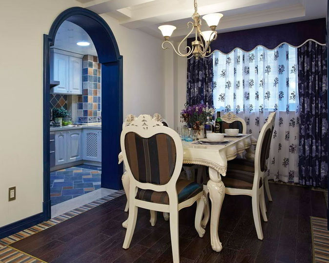 三居室地中海效果圖