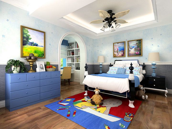 地中海風格裝修，不敢直視的湖藍色