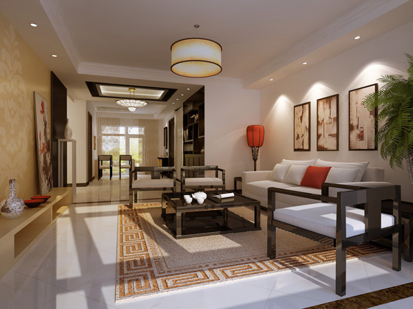 優(yōu)雅中式風格裝修效果圖