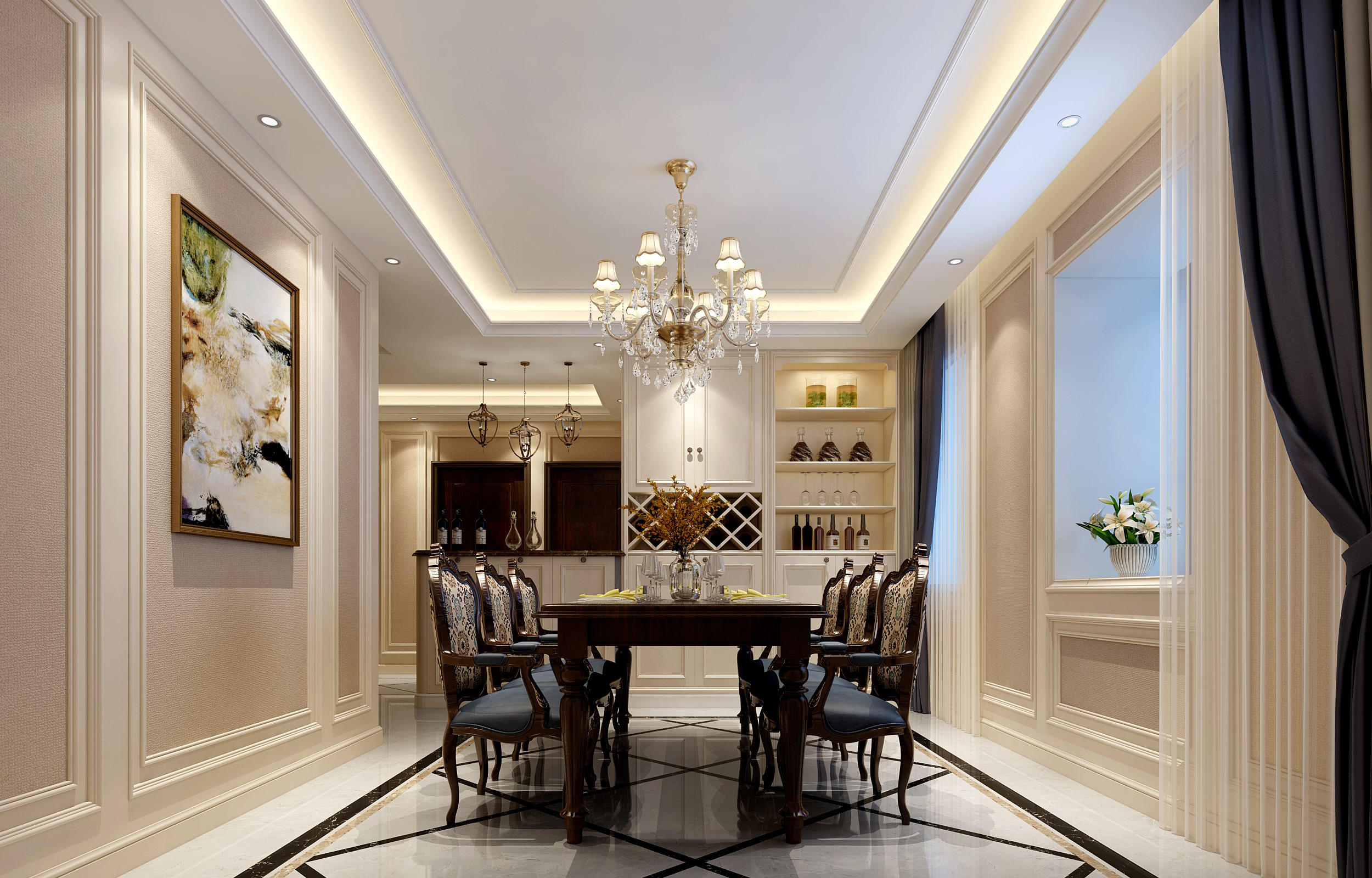 德興大廈、美式風格